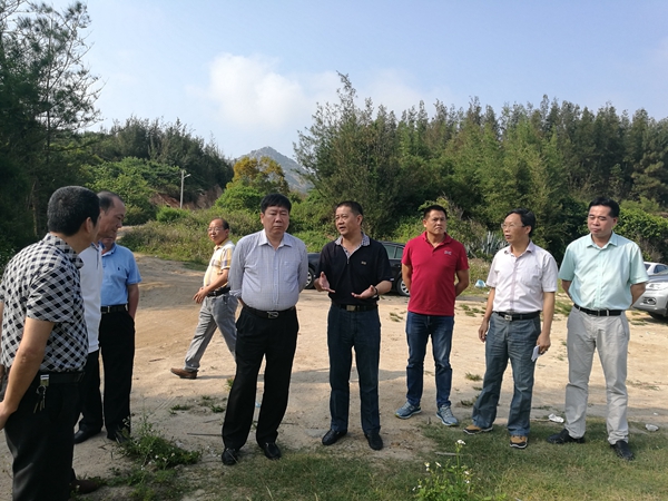 漳浦县委书记调研古雷半岛东侧陆域征收及西侧收海攻坚扫尾工作